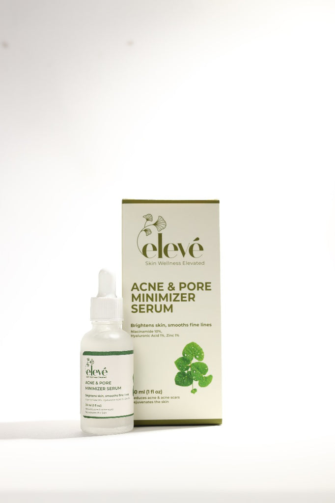 Eleve Acne & Pore Minimizer Serum – Niacinamide, Hyaluronic Acid & Zinc 30ml